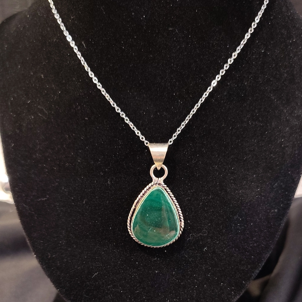 Malachite Pendant Necklace